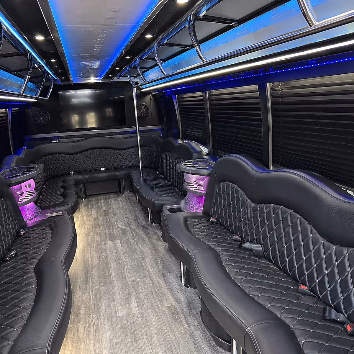 gaithersburg party bus rental interior