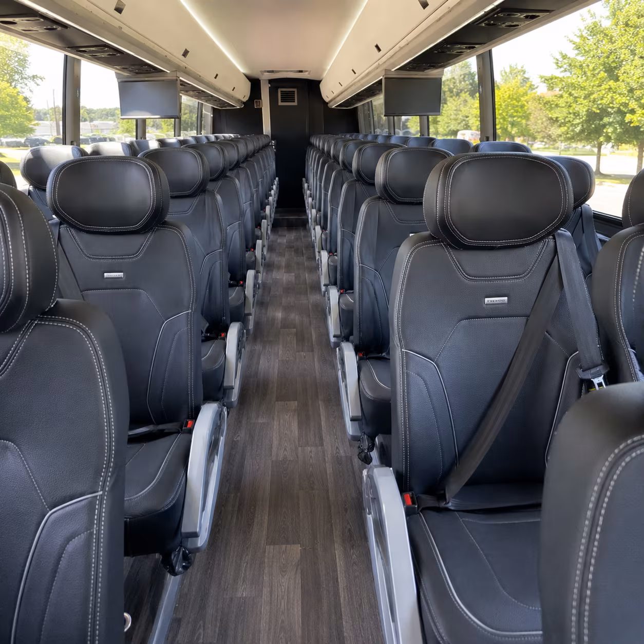washington charter bus rental inside