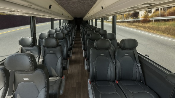 Interior of Charter Bus Company Gaithersburg's 15 Passenger Minibus in Gaithersburg