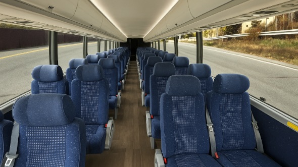 Interior of Charter Bus Company Potomac's 18 Passenger Minibus in Potomac