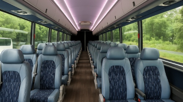 Interior of Charter Bus Company Potomac's 25 Passenger Mini bus in Potomac