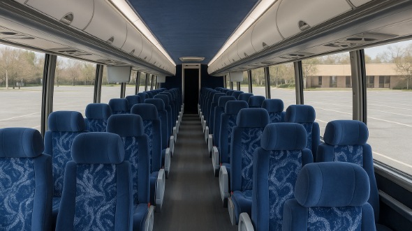 Interior of Charter Bus Company Frederick's 54 Passenger Charter Bus in Frederick
