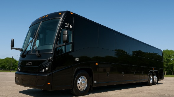 Exterior of Charter Bus Company Rockville's 54 Passenger Charter Bus in Rockville