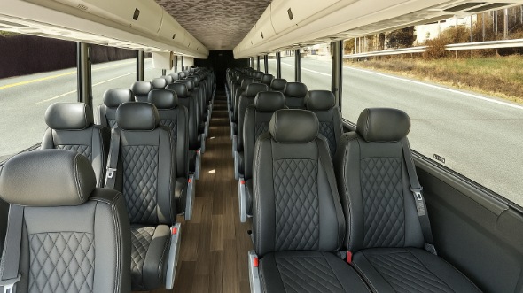 gaithersburg 28 passenger minibus inside