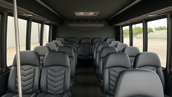 gaithersburg 35 passenger minibus inside