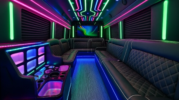 gaithersburg party bus rental inside
