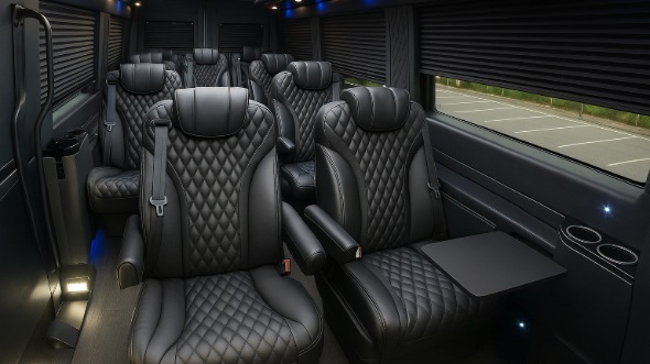 gaithersburg sprinter van with driver interior