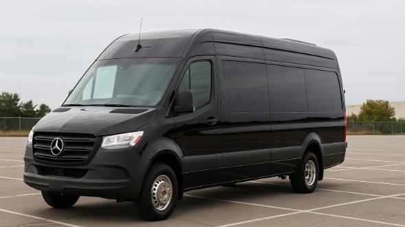 Exterior of Charter Bus Company Washington's Sprinter Van Rental With Driver in Washington